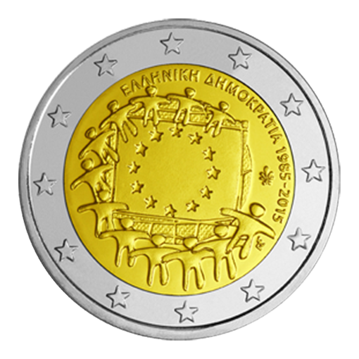 2015 - €2 EURO Coincard / Blister - 30TH ANNIVERSARY OF THE EUROPEAN FLAG GREECE - Brilliant Uncirculated - Image 3