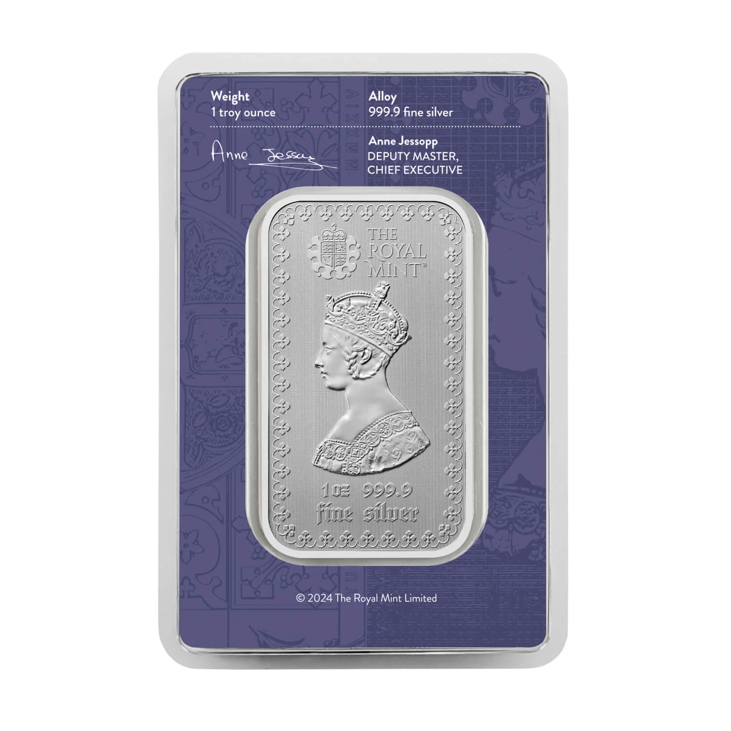 The Gothic Crown 1oz Silver Bullion Minted Bar - Image 2