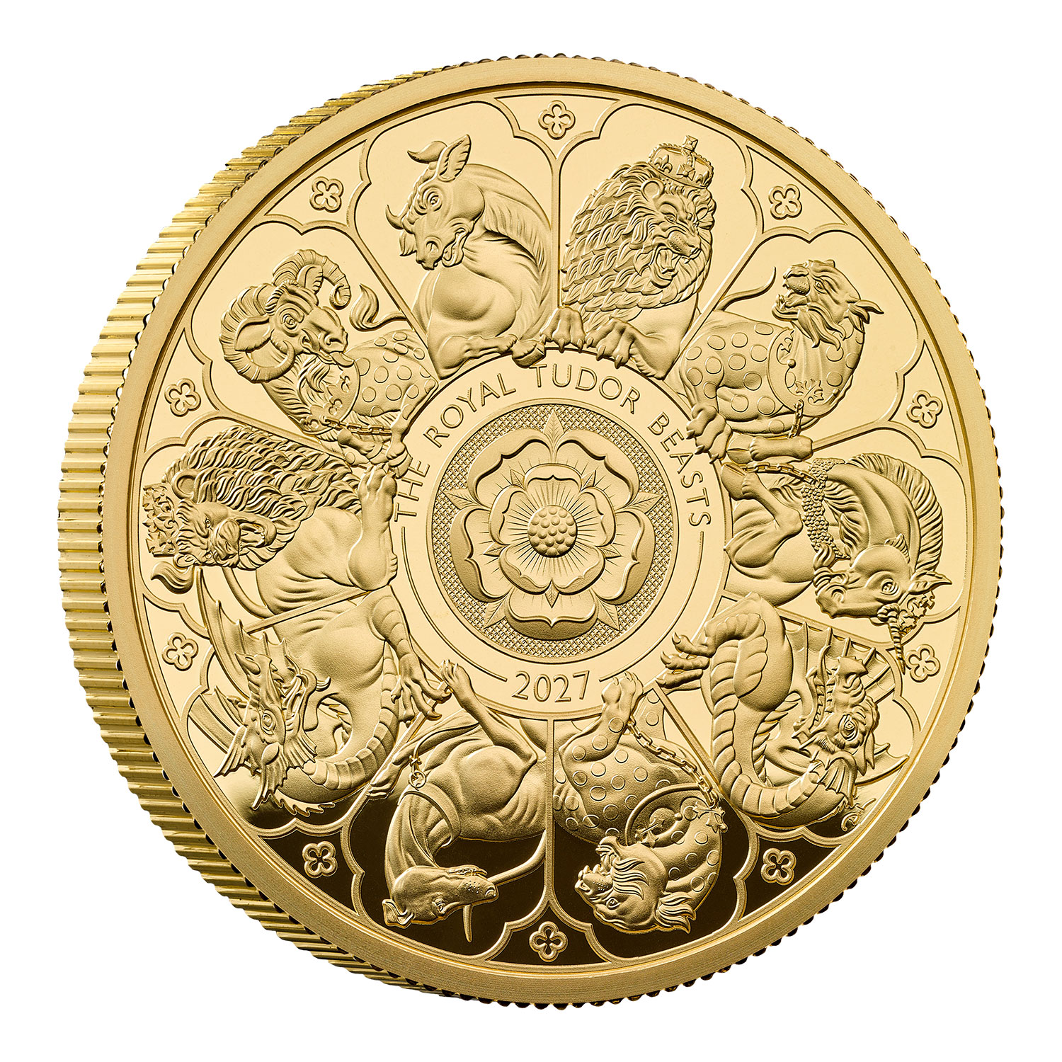 Pre-sale. Available Upon Request - 2027 The Royal Tudor Beasts Completer UK 2oz Gold Proof Coin