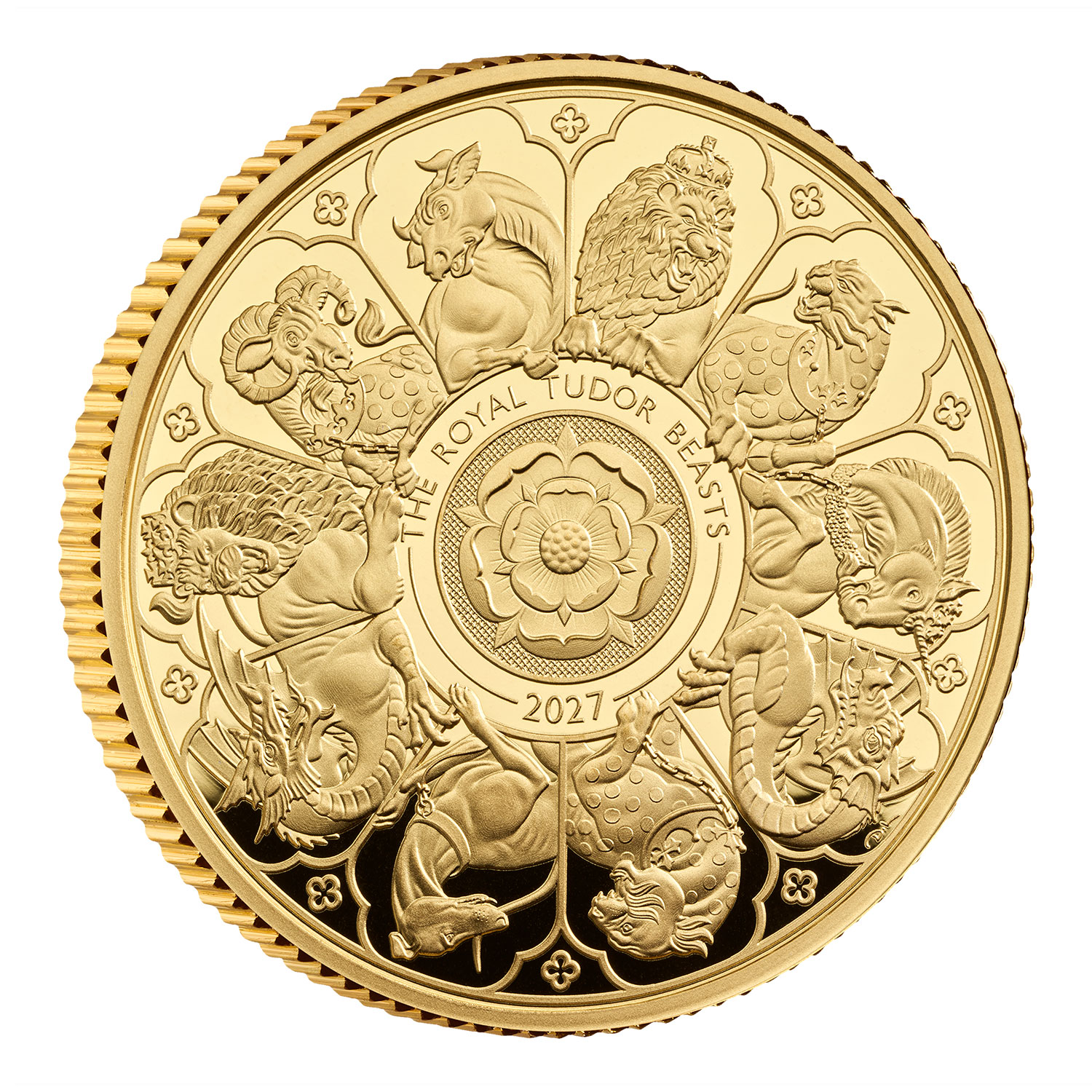 Pre-sale. Available Upon Request - 2027 The Royal Tudor Beasts Completer UK 1/4oz Gold Proof Coin
