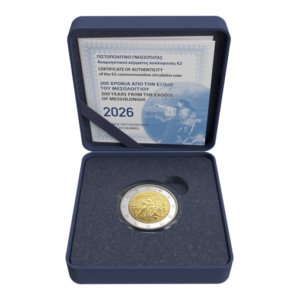 2026 - €2 EURO Proof Coin - 200 YEARS FROM THE EXODUS OF MESSOLONGHI MESSOLONGHI