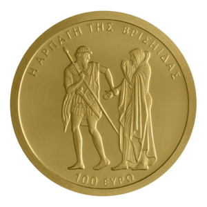 2026 - 100€ Gold Proof Coin. GREEK MYTHOLOGY – HOMER’S ILIAD - ACHILLES’ WRATH – THE ABDUCTION OF BRISEIS