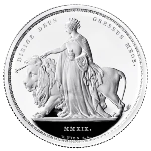 Una and the Lion UK Two-Ounce Silver Proof Coin